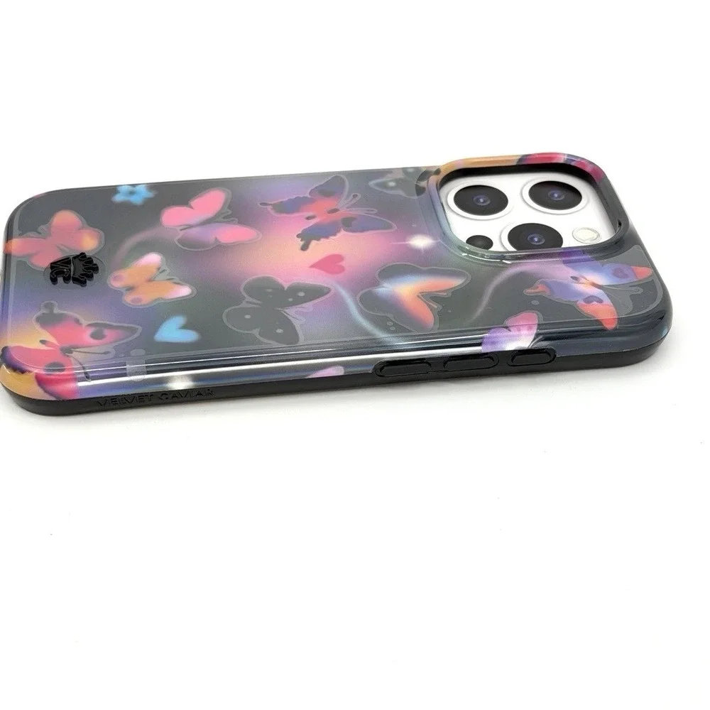 Velvet Caviar Dark Aurora‎ Butterflies iPhone 16 Pro Case MagSafe NWOT